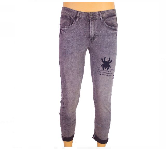 Spider Custom Digital Printed Denim Pants All Cotton Straight Leg Men Jeans