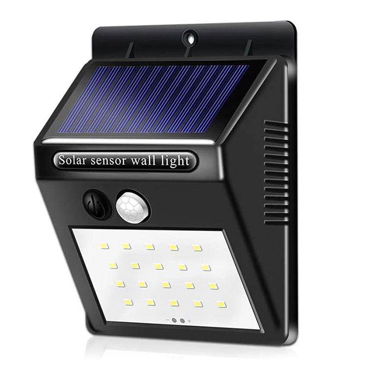 Solar Lights Outdoor,Motion Sensor Lights 3 Modes Solar Security Lights Solar  Waterproof Outdoor Lights for Garden Fence Patio GarageBlack