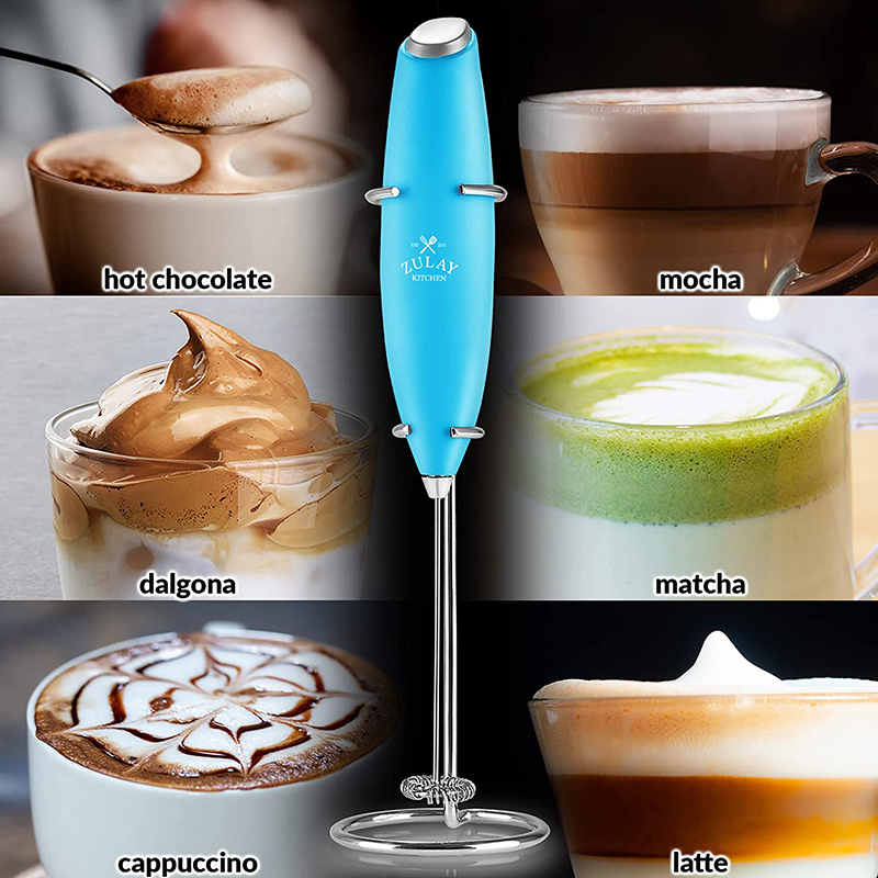 Ultron Milk Frother Electric - Battery Powered Coffee Blender Handheld - Easy to Use Coffee Blender Frother - Portable Mini Blender for Cappuccino, Smoothie, Matcha, Hot Chocolate, Mini Foamer