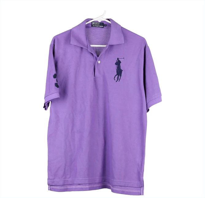 ICONIC MESH POLO SHIRT VIOLET COLOUR POLO RALPH LAUREN SHIRT SHORT SLEEVE.