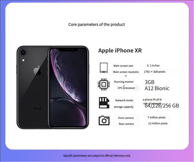 iPhone XR available in six new colors: white, black, blue, yellow, coral and red (pre-owned refurbished)