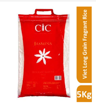 Cic Jasmina Viet Long Grain Fragrant Rice - 5kg