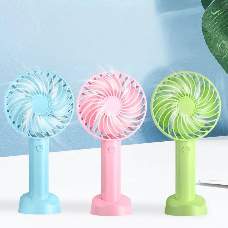 Portable USB Handheld Ceiling Fan Lash Table Fan Summer Must Have Rechargeable Battery Portable Air Cooling USB Mini Fan