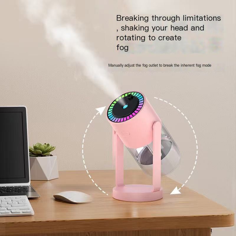 Desktop Air Car Humidifier Projection Starry Sky Top Shaking Head Humidifier Creative Hydration USB Spray Shaking Head Machine