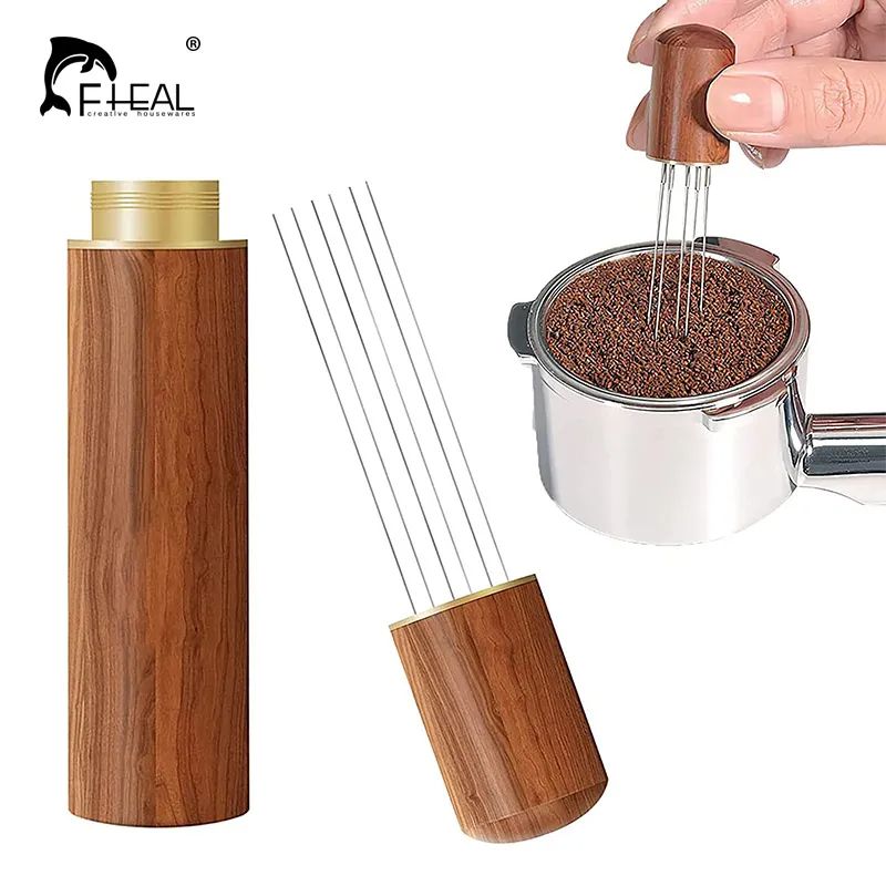 Stainless Steel Coffee Stirrer 0.4mm Espresso Distributor 5/6/8 Fine Needles WDT Toolols Cafe Stirring Barista Accessories
