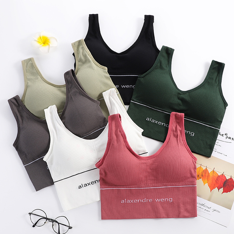 812 Soft Yoga Push Up Brassiere Women Sleep Vest Seamless Yoga Brassiere Sport Vest