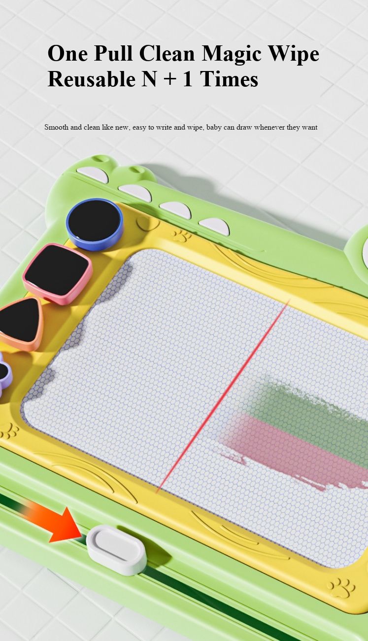 Children’s Colorful Erasable Magnetic Drawing Board, Toddler Graffiti Writing Board, Home Kindergarten Baby Handwriting Toy, Safe Non-Toxic Magnetic Doodle Board for Boys