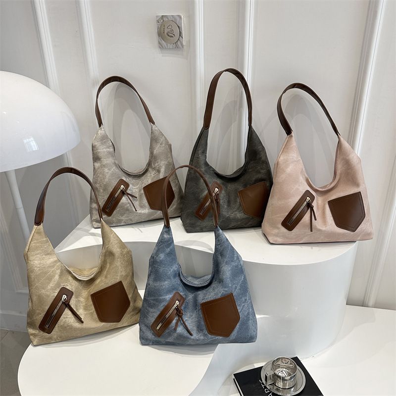 Large Capacity Work Commuter Tote Bag for Women, Fashion Leather Shoulder Bag, Unique High-end Ladies Handbag