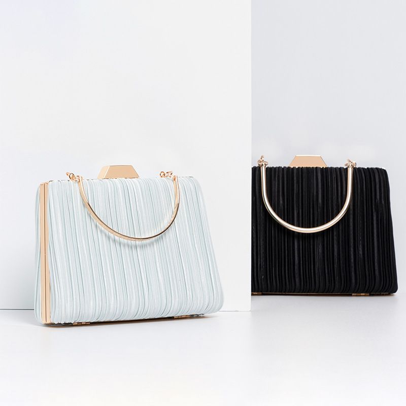 88136 Women's Fashion Pleated Handbag Temperament Dress Party Bag