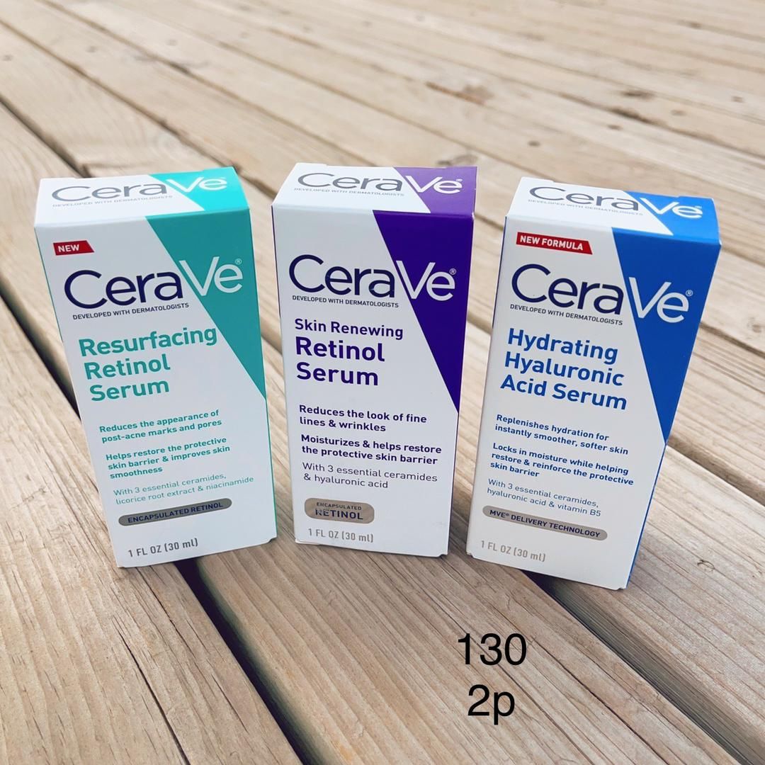 CeraVes 30ML/1OZ Anti Aging Skin Renewing Resurfacing Retinol and  Hydrating Hyaluronic Acid Serum
