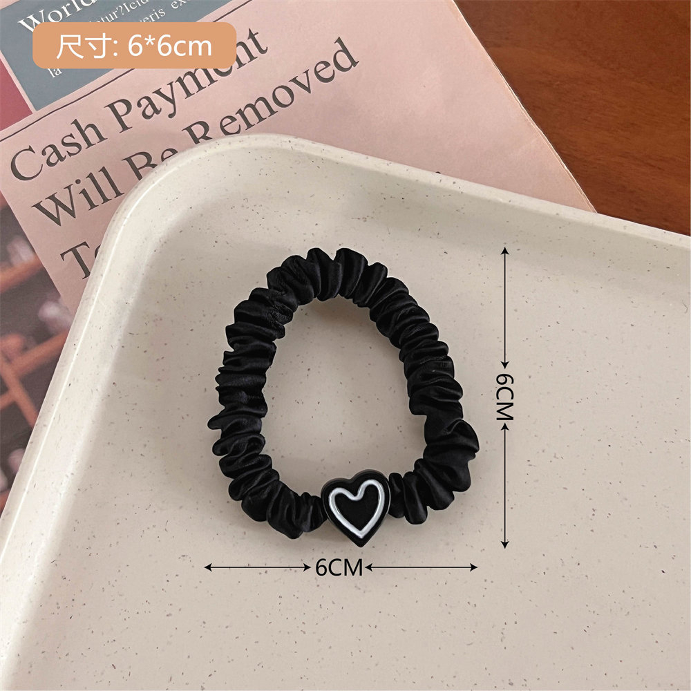 FQ1231 Women's Vintage Love Heart High Stretch Hairband Hair Accessories