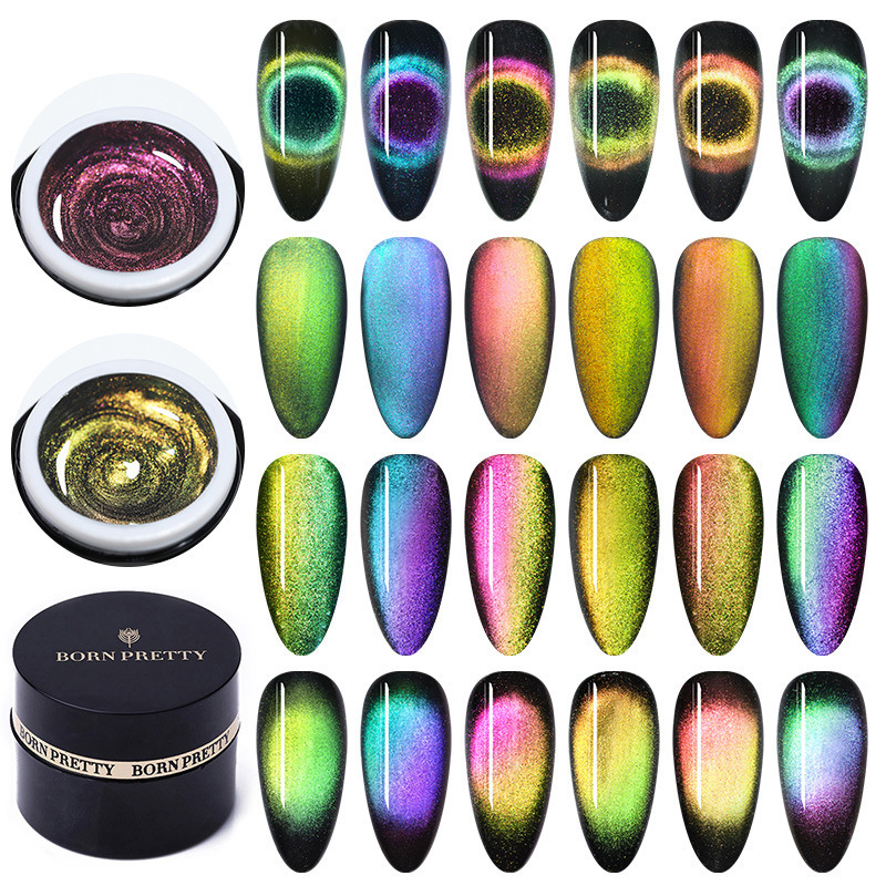 5ml Cat Magnetic Gel Nail Polish Galaxy Effect Super Sparkle Glittering Nails Gel All for Manicure Rainbow Gel