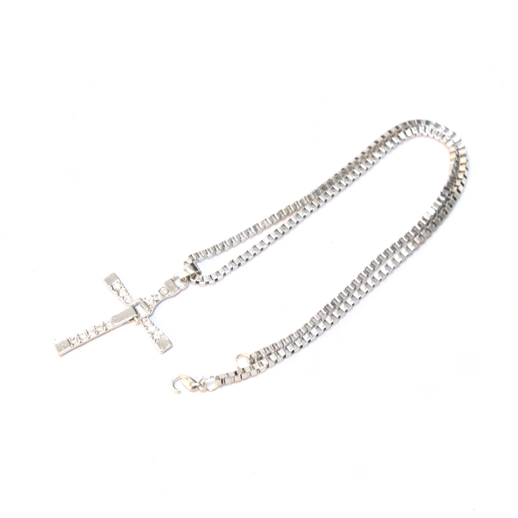 Mens Stainless Steel Jewelry Fast and Furious Dominic Toretto's Cross Pendant Necklace