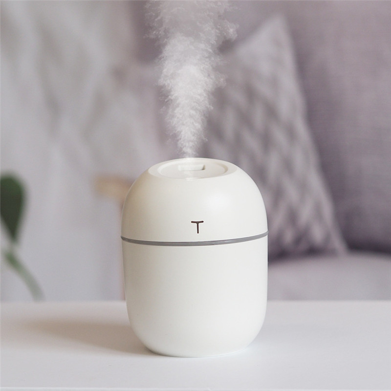 New 220ML Mini Ultrasonic Air Humidifier Aroma Essential Oil Diffuser for Home Car USB Fogger Mist Maker With LED Night Lamp