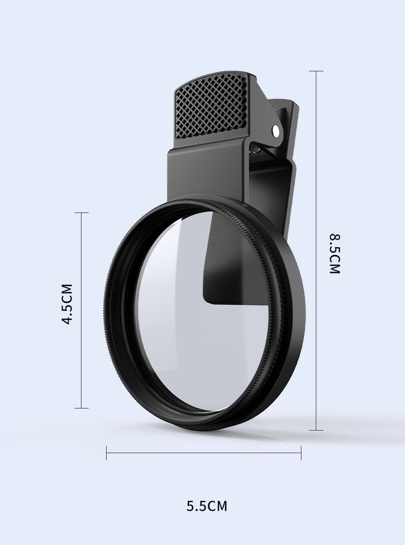 52mm Mobile Phone Photography Polarizing Filter (CPL) Clip - on, a Magic Tool for Eliminating Reflections and Providing High - Definition Filtering
