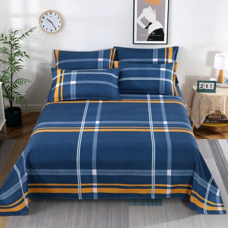 Polyester bed sheets pillowcase 48*74cm pillowslip 120*230cm ,160*230cm,200*230cm sheet free shipping