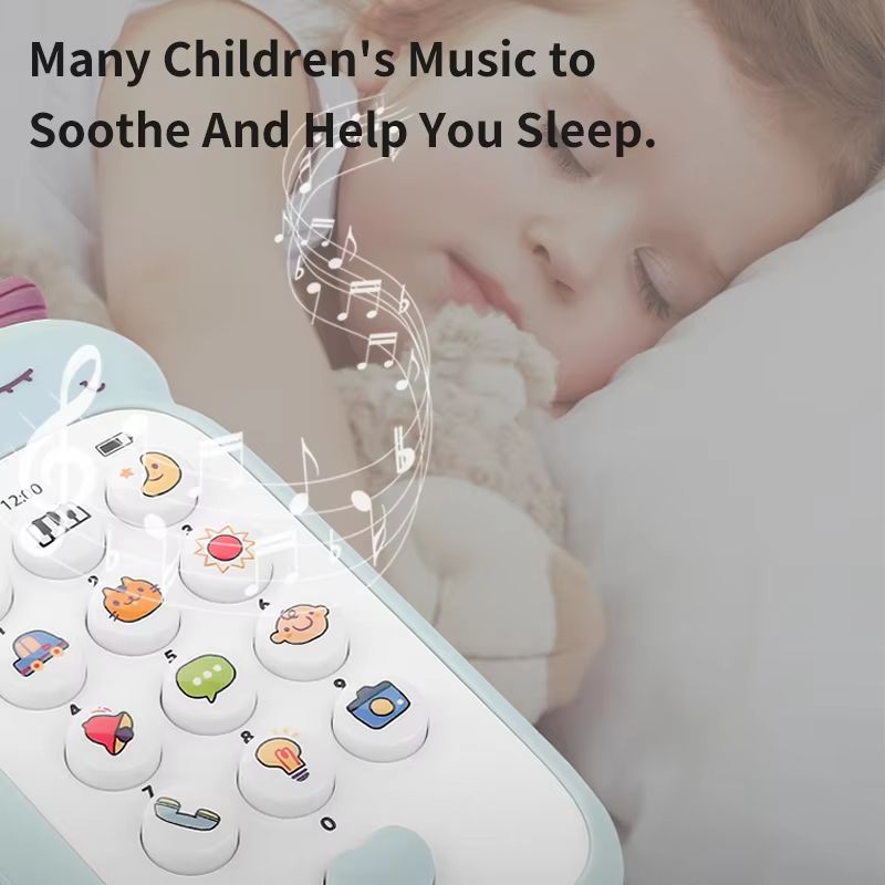 Baby Phone Toys Cute Telephone Teether Musical Voice Toy Early Educational Learning Machine Electronic Children Cellphone Gifts