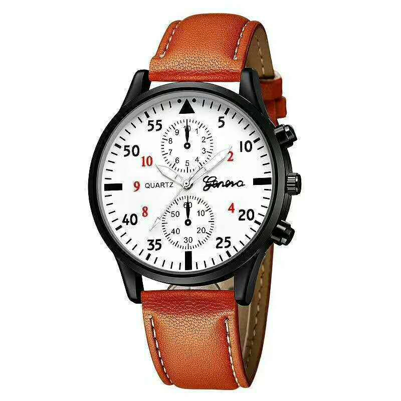 Geneva Men's Busines two-eye alloy wristwatch