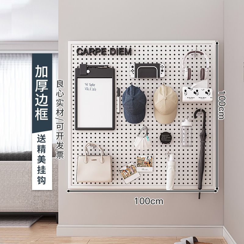 Metal Pegboard Panels for Wall Garage Utility Tools Pegboard Storage System for Workbench, Shop, Modular Peg Board Organizer Board Kit