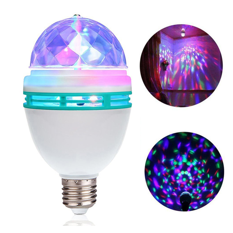 E27 3W LED Magic Bulb Light Colorful Effect Stage Lamp For Party LED ...