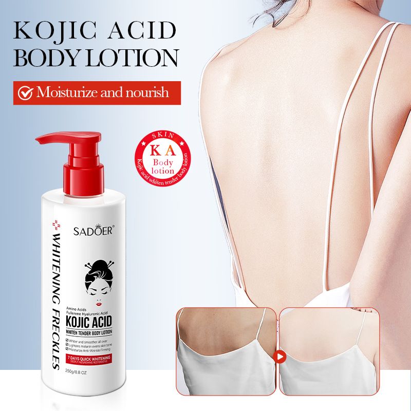 SADOER Kojic acid whitening and tender body lotion hydrating moisturizing whitening body lotion