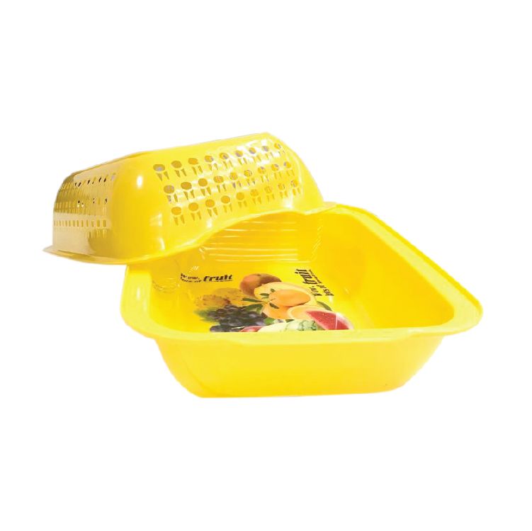 Plastic Vented Fruit Vegetable Basket Food Grade Plastic Stackable agriculture basket