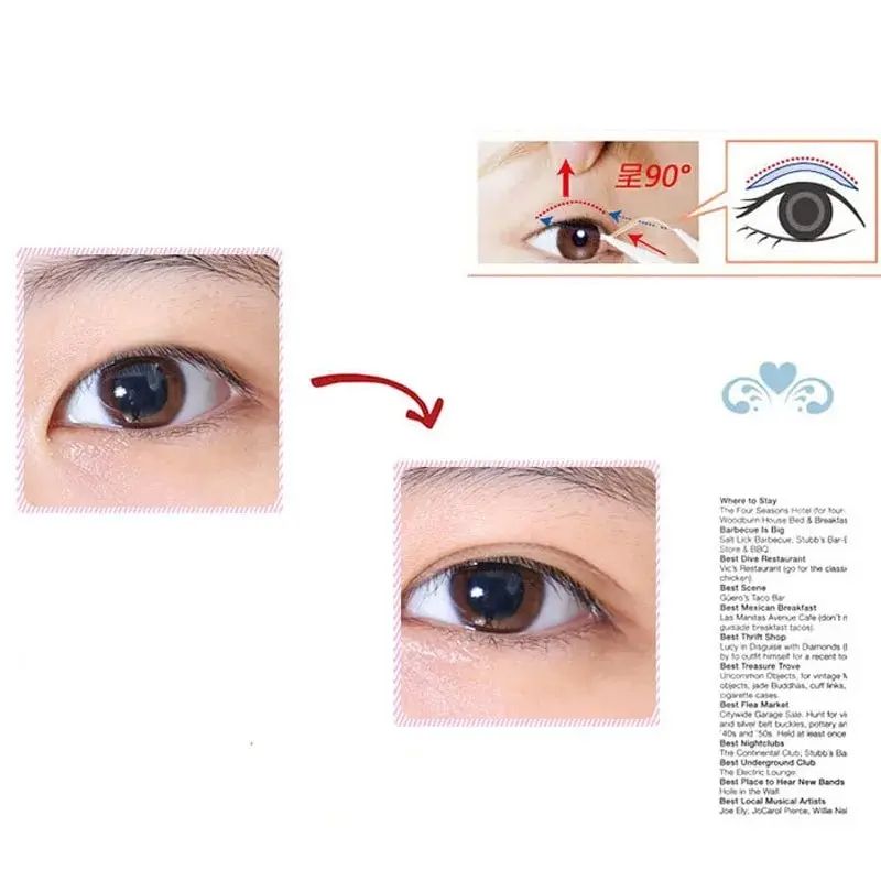 600 Pcs Eye Lift Strips Double Eyelid Tape Clear Gray Eyelid Stripe Big Eyes Invisible Double Fold Eyelid Sticker Makeup Tools