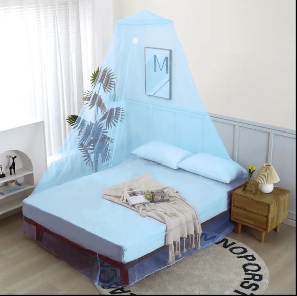 Lace round Canopy mosquito net / Bed Netting Canopy / hanging mosquito netBLUE