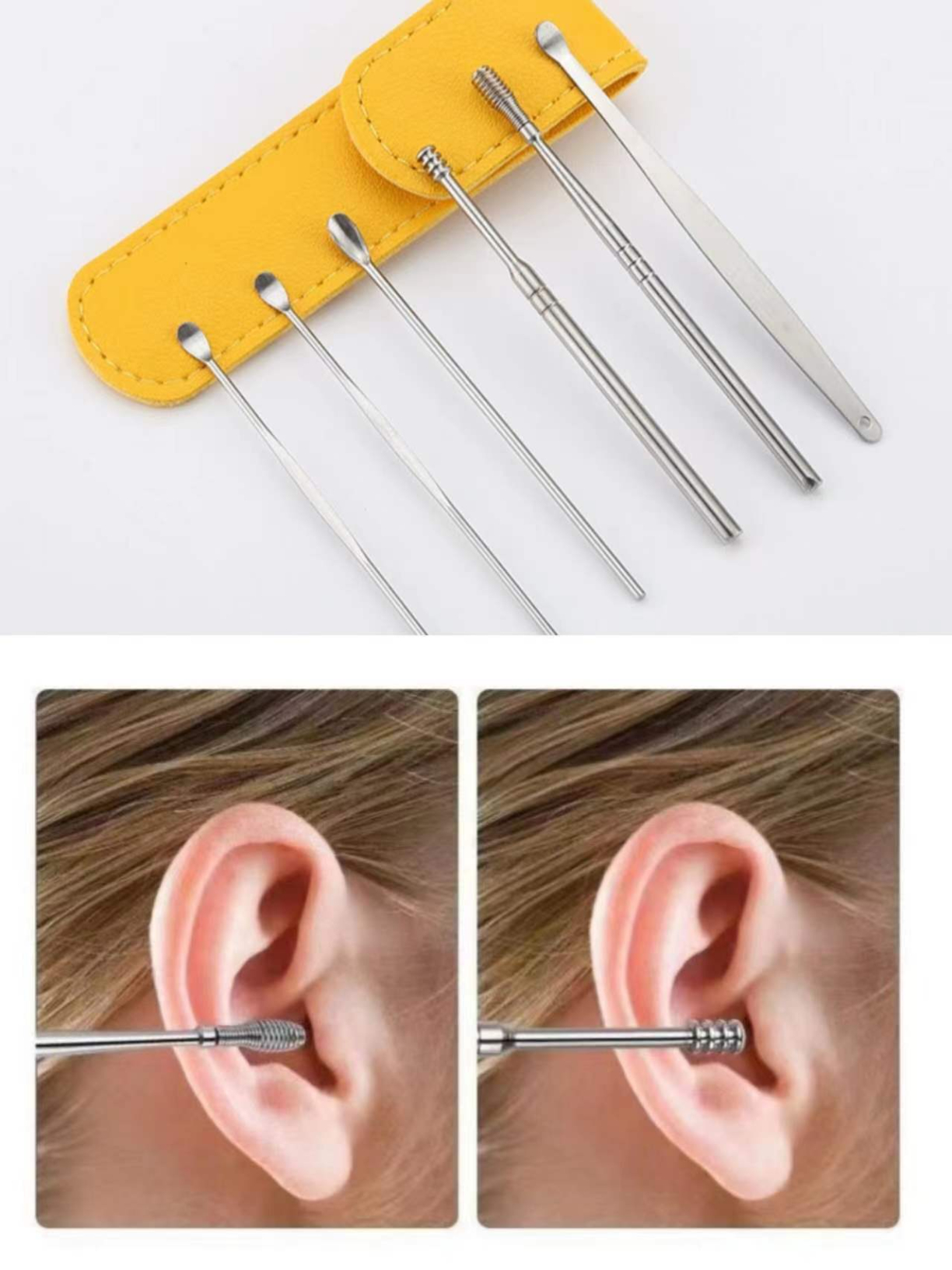 Earpick Ear digging Spoon Dear Deep Clear 6 different shape can metting different needs 