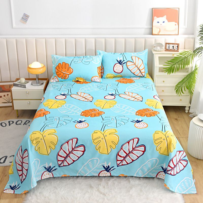 120*230cm,160*230cm,200*230cm,230*250cm Aloe vera cotton bed sheet pillow case 48*74cm CRRSHOP free shipping Matte bed cover