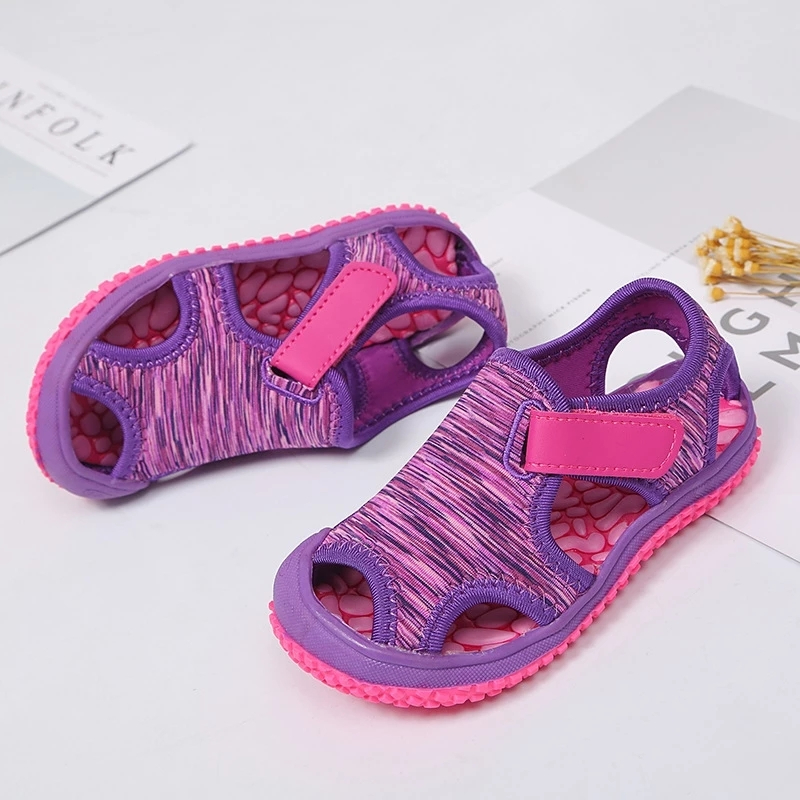 Boys Girls Sandals Childrens Aqua Sport Sandals Soft Non-slip Shoes Kids Outdoor Beach Water Shoes