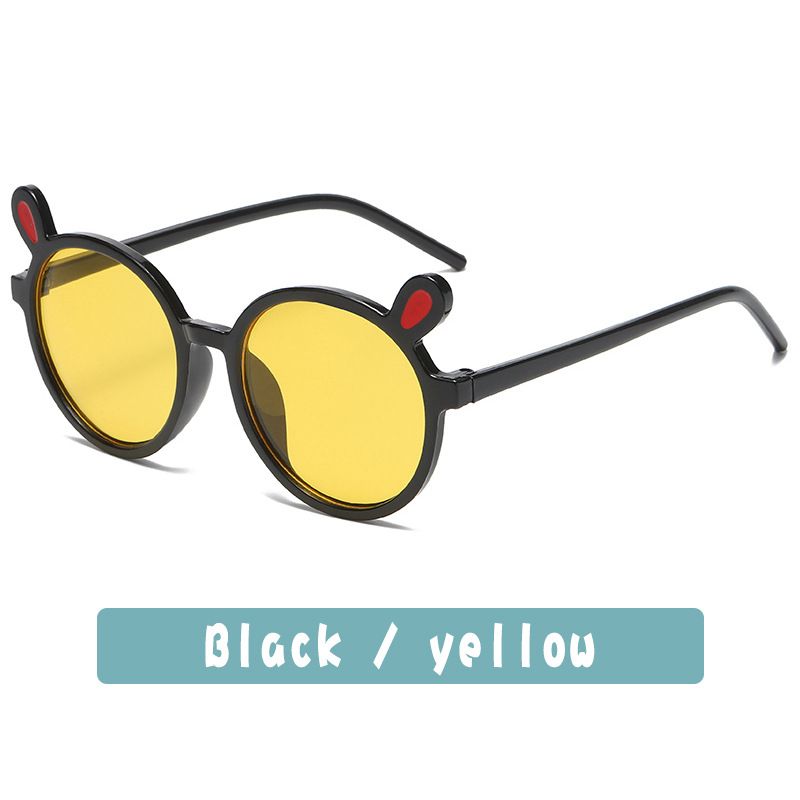 1545 Children Sunglasses Baby Sun Glasses Rabbit Ears Trendy Boys Girls Cute UV400 Kids Round ShadesC10