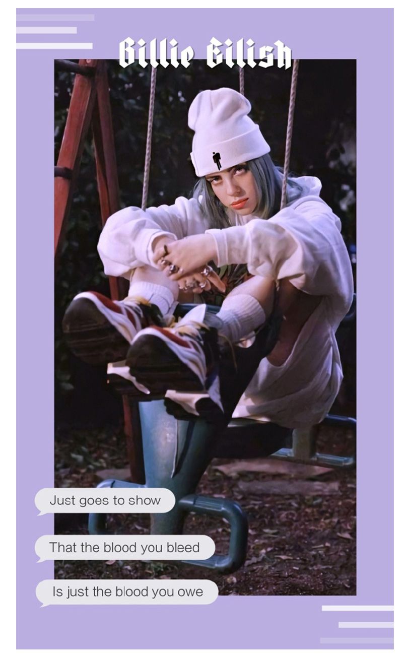 New Creative Autumn and Winter Billie Eilish Knitted Hat Pullover hip-hop Hat Woolen Hat
