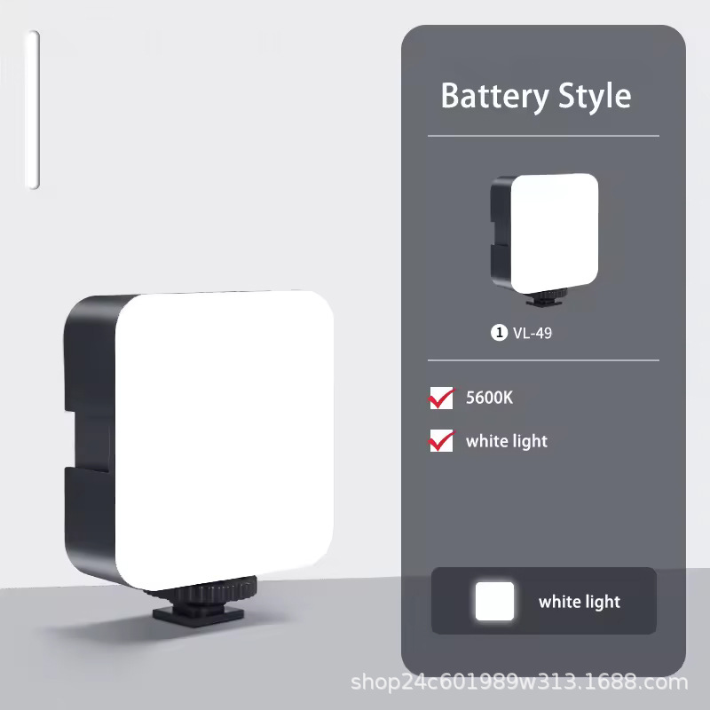 Portable mobile phone photo fill light, selfie handheld pocket RGB photography fill light, outdoor mini fill light CRRSHOP Mobile phone fill light free shipping