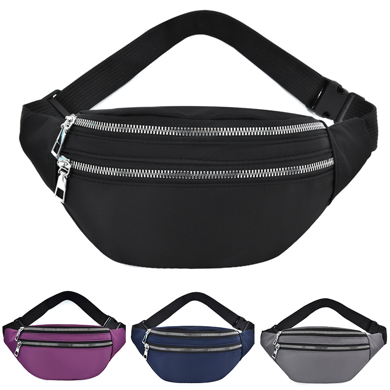 New Sports Waist Bag Waterproof Mobile Phone Bag Korean Style Fashion Waist Bag Large Capacity Waist Bag