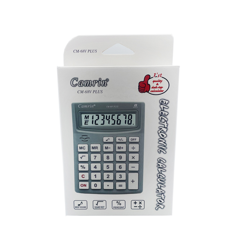 CM-68V PLUS 8 Digits Electronic Calculator Large Screen Desktop Calculators Home Office School Study Calculators Financial Accounting Tools