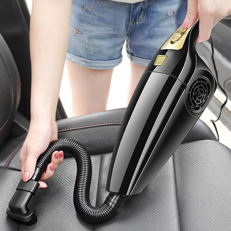 120W High Power Car Vacuum Cleaner, Wet and Dry Dual Use, Strong Suction Handheld Vacuum with HEPA Filter for Auto Interior Cleaning
