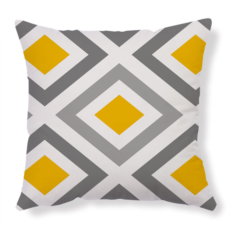 BZ3572 -13 Geometric Pattern Cushion Cover Without Filler