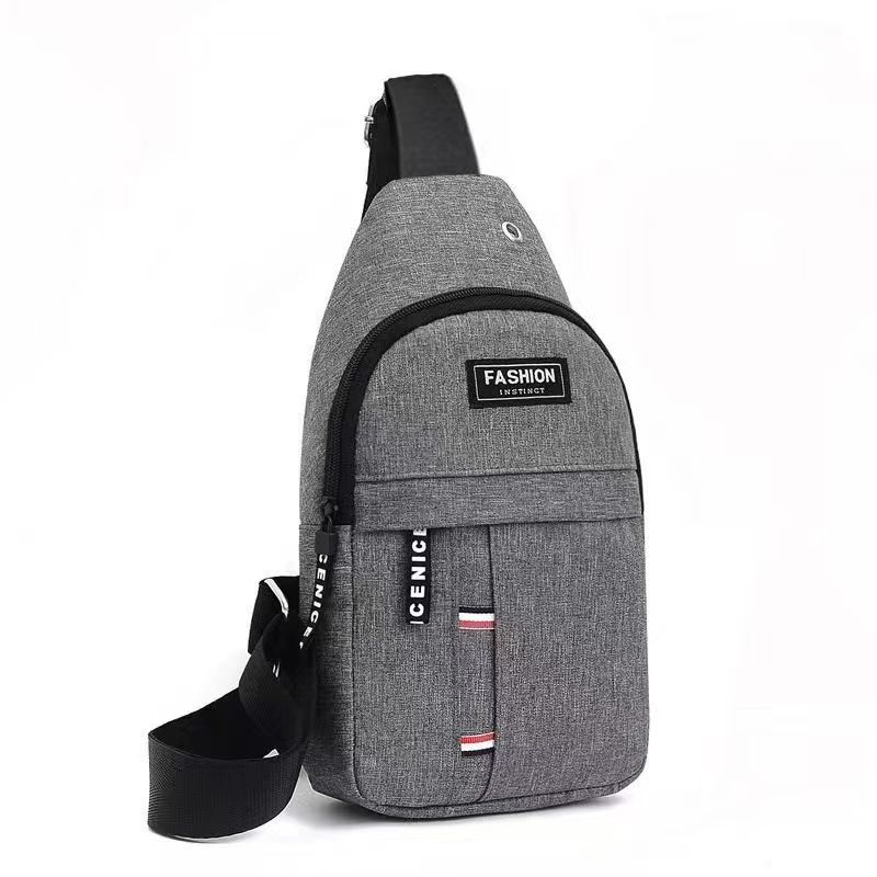 Men's fashionable and convenient casual chest bag, Oxford cloth sports travel chest bag, cash register crossbody bag