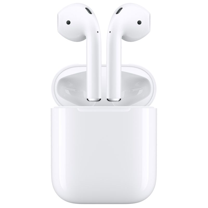 Apple AirPods (2nd Generation) Wireless Earbuds with USB-C Charging, Up to 2x Active Noise Cancelling Bluetooth Headphones, Transparency Mode, Adaptive Audio, Personalized Spatial Audio (Used)