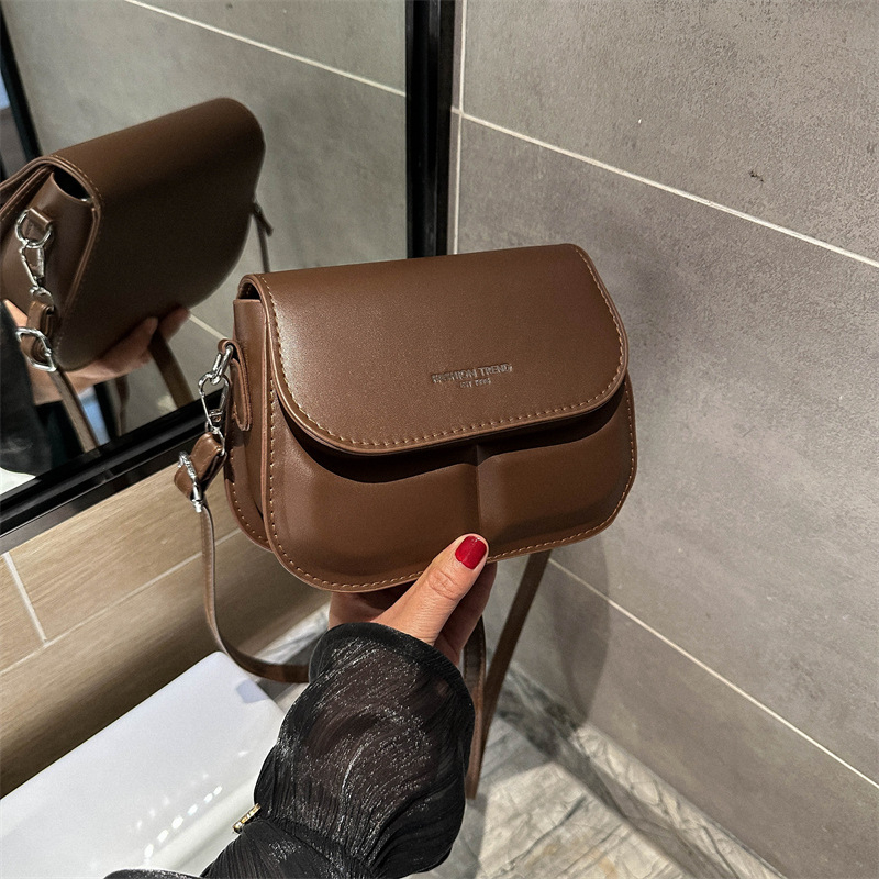 xm6427 Casual New Style PU Leather Ladies Handbag Women's Pure Color Small Square Fashion Crossbody Shoulder Bags for Women