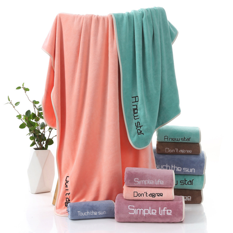 140*70cm Bath Towels, Baby Blanket,Ultra Soft and Super Durable, Microfiber Bath Towels with Fast Drying and Ultra Absorbent for Sports Travel Fitness Yoga Swimming