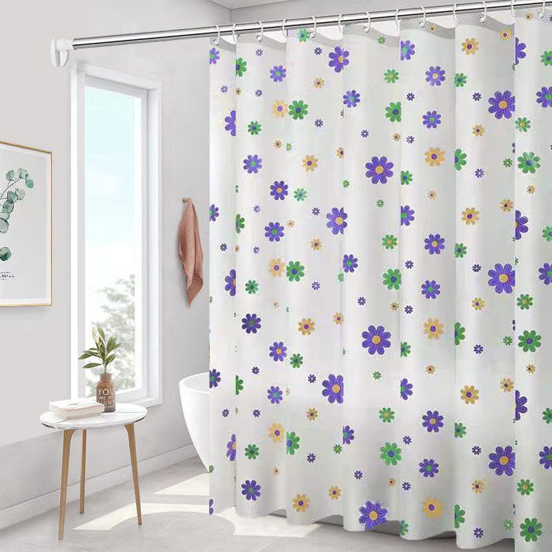Shower curtain, waterproof, mildew proof, thickened, bathroom curtain, partition curtain, door curtain, window hanging curtain ，large size 100*200cm,120*200cm,150*200cm,180*200cm,200*200cm,240*200cm,260*200cm ，Stainless steel ，buckle eye05# PEVA material