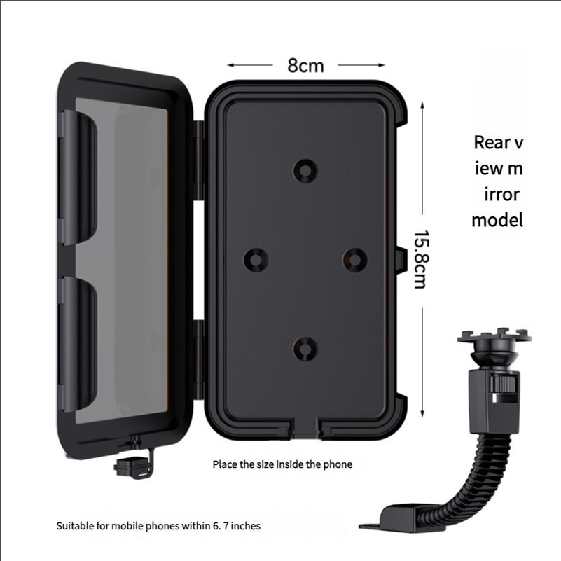 Fully enclosed waterproof and drop-proof bicycle mobile phone holder electric vehicle motorcycle car holder can be separated by screen contact