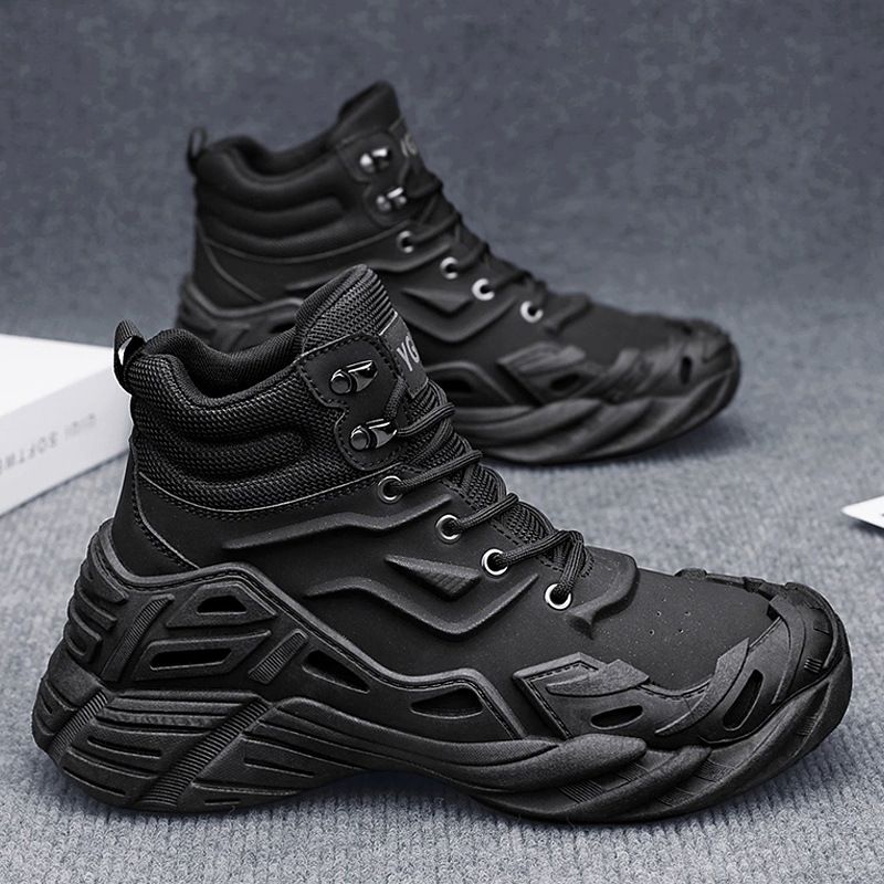 Mens Martin Boots 2025 New Arrival High Top Combat Shoes Military Work Boots Casual Leather Ankle Boots for Men


