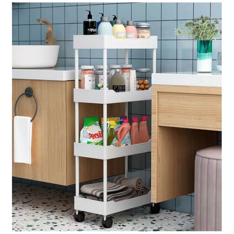 Multi functional, kitchen storage rack, snack rack, bathroom storage rack, movable cart, multi-layer miscellaneous rack free shipping
