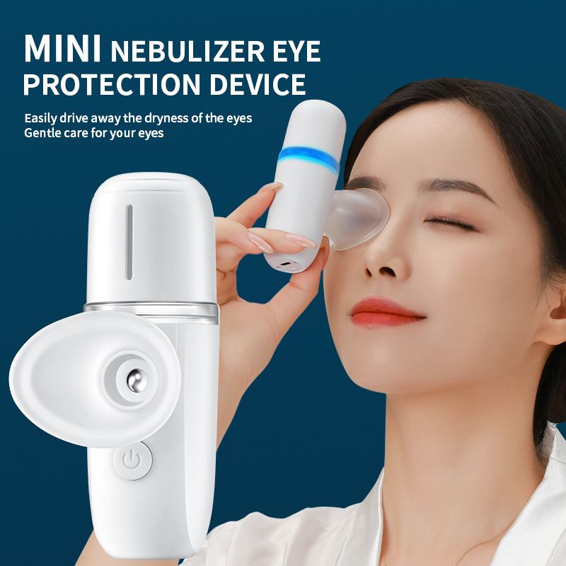 Eye beauty instrument, handheld eye mist steam eye protector, nano mist cold and warm eye humidifier, fatigue moisturizing instrument, home eye massage spray instrument