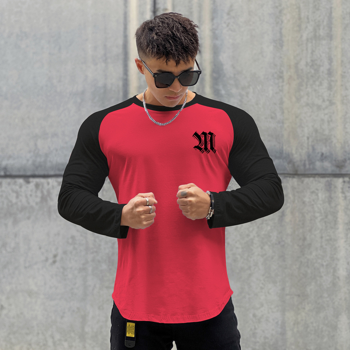 CX16 Polyester Quick Dry Running Fitness T-shirt Workout Athletic Gym Sport Men T Shirts