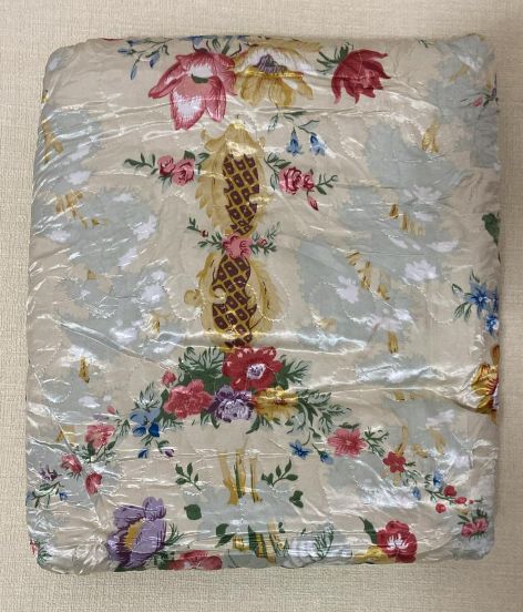 3-piece 1 bedspread 2 pillow case Queen size Fringe Bedspread Coverlet double thick bedspread.COLOURFUL FLOWER