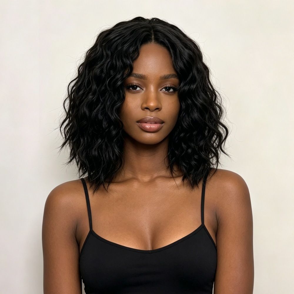 Women Short Black Fluffy Afro Wigs, Small Tight Curly Synthetic Full Head Wig, High Temperature Fiber Fashion Explosive Hairstyle Wigs for Daily Party Cosplay
